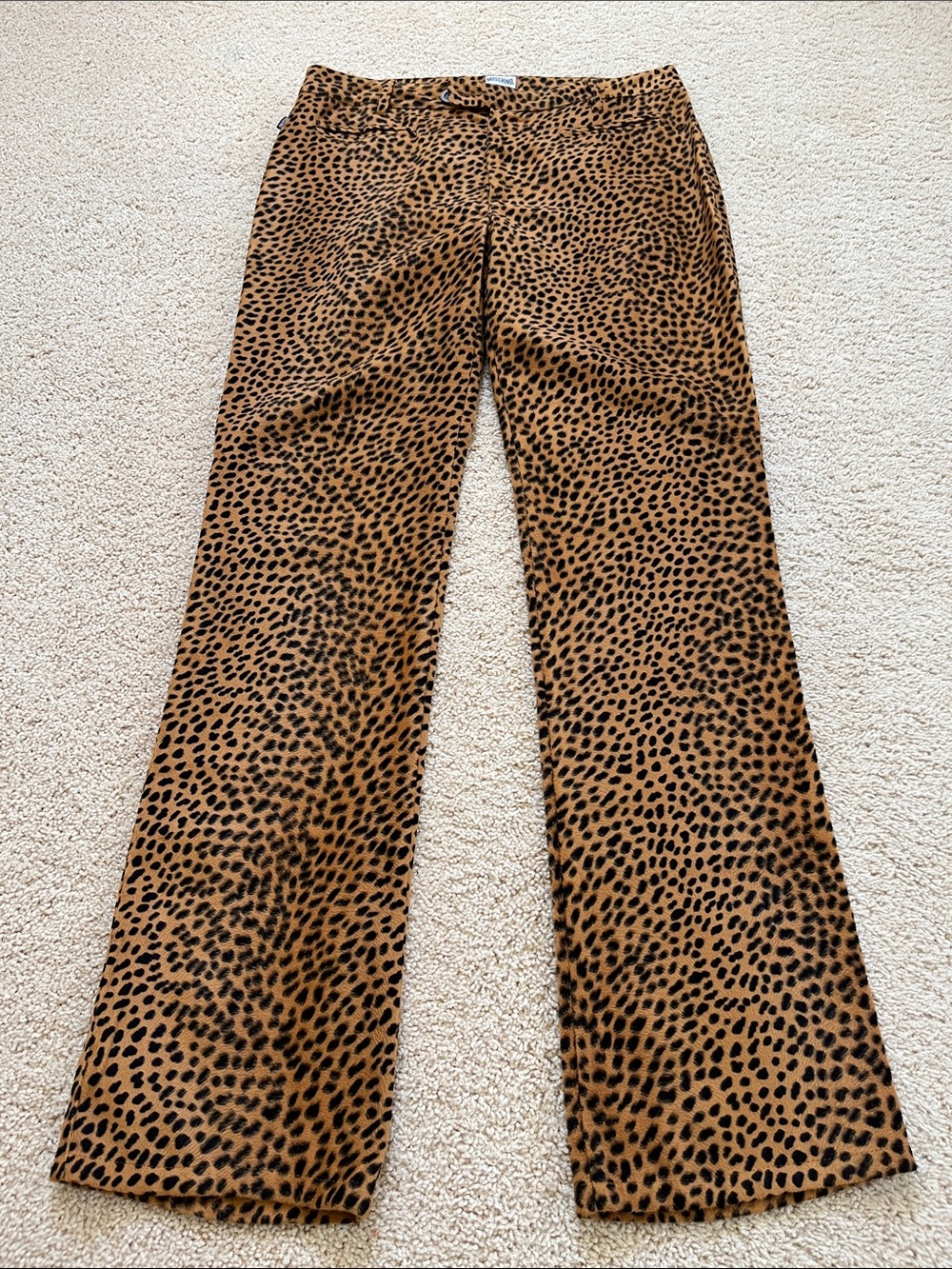 Moschino Leopard Print Brown and Black pants